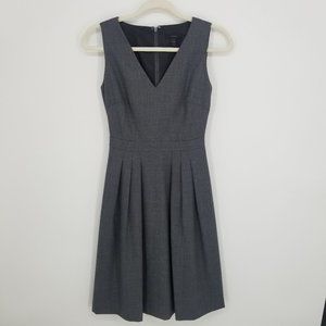 J Crew V-Neck Dress In Super 120s Wool SZ 000